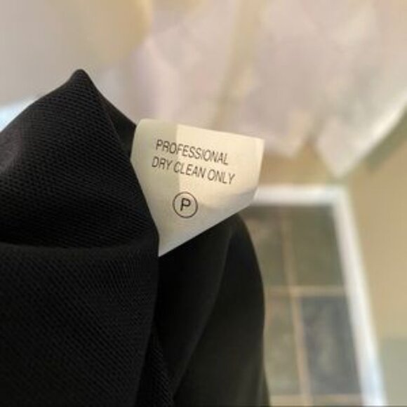 Vivienne Tam Dress Black Silk Textured Dress Size 4 - Picture 7 of 8